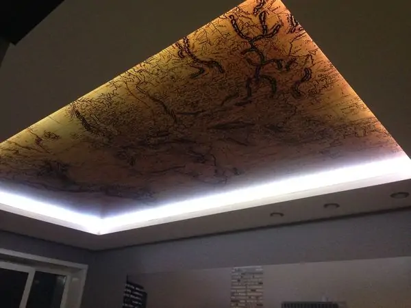 Потолок из гипсокартона двухуровневый в зал (78 фото)