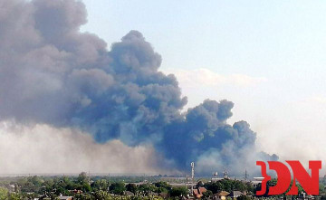 Крупный пожар на складе покрышек в Азове удалось ликвидировать спустя 12 часов