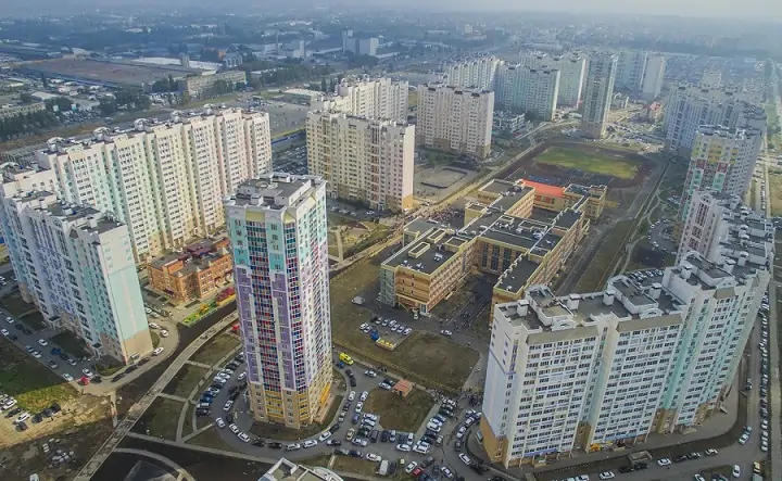 Жилой район Левенцовский в Ростове. Фото пресс-службы администрации Ростова.