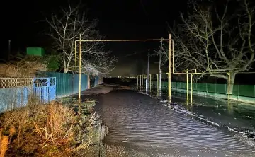 Затопленный хутор. Фото пресс-службы ГУ МЧС по Ростовской области