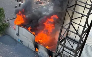 Фото с места пожара 161.ru
