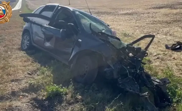 Последствия смертельной аварии. Скрин с видео отдела пропаганды регионального ГИБДД