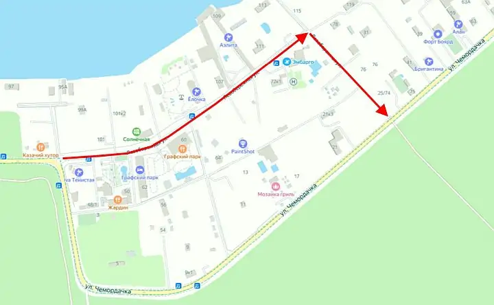 Схема движения по Левобережной 30 и 31 мая